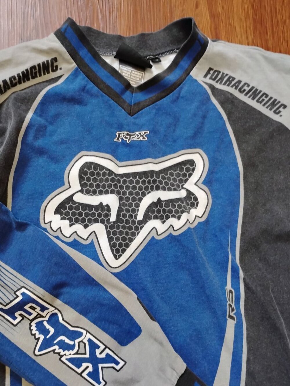 Vintage 90s Fox Racing Long Sleeve Jersey Shirt